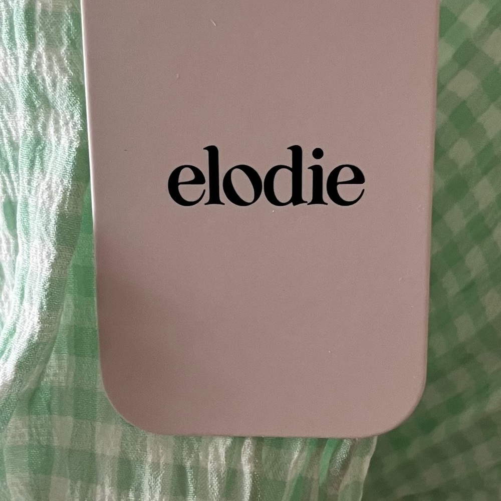 Elodie / Anthropologie Women's Checkered Ruffle Sleeves Crop Top Green Size XL - Picture 5 of 6